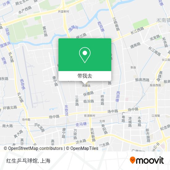 红生乒乓球馆地图