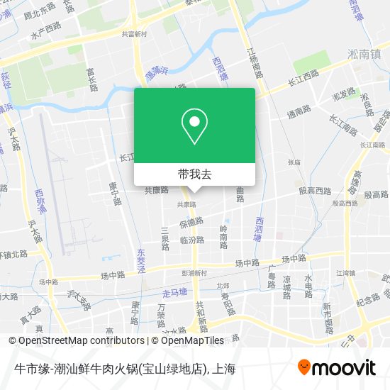 牛市缘-潮汕鲜牛肉火锅(宝山绿地店)地图