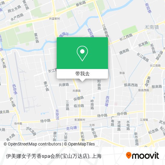 伊美娜女子芳香spa会所(宝山万达店)地图