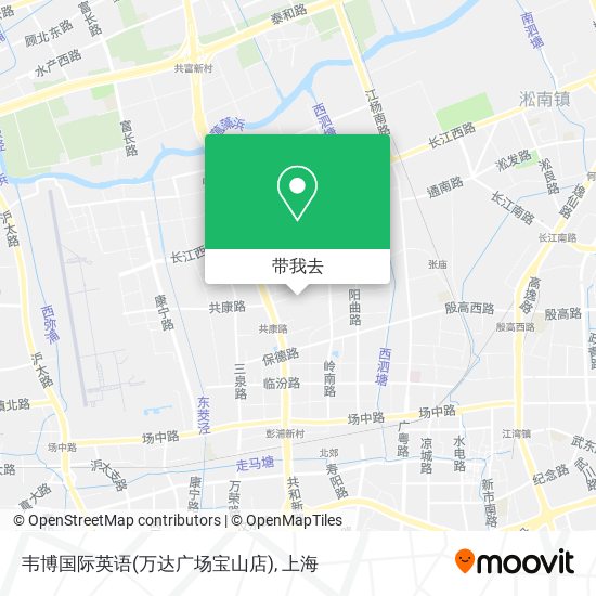 韦博国际英语(万达广场宝山店)地图