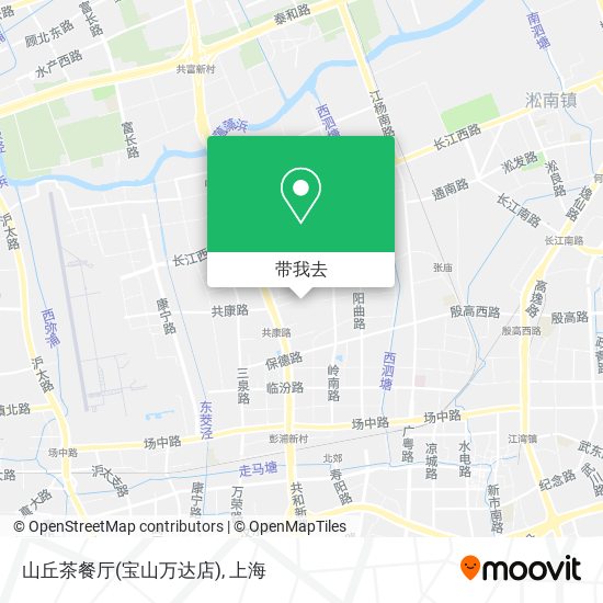 山丘茶餐厅(宝山万达店)地图