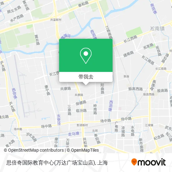 思倍奇国际教育中心(万达广场宝山店)地图