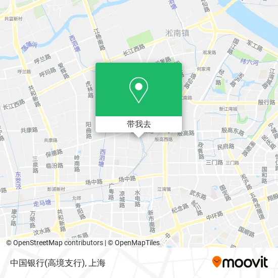 中国银行(高境支行)地图