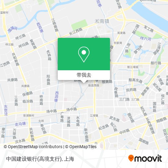 中国建设银行(高境支行)地图