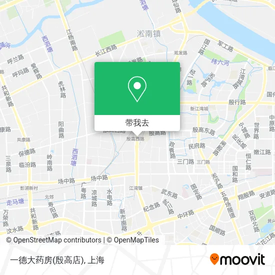 一德大药房(殷高店)地图