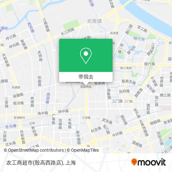 农工商超市(殷高西路店)地图