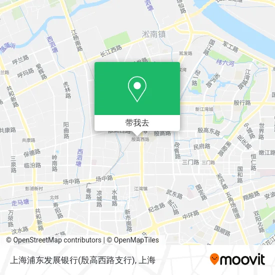 上海浦东发展银行(殷高西路支行)地图