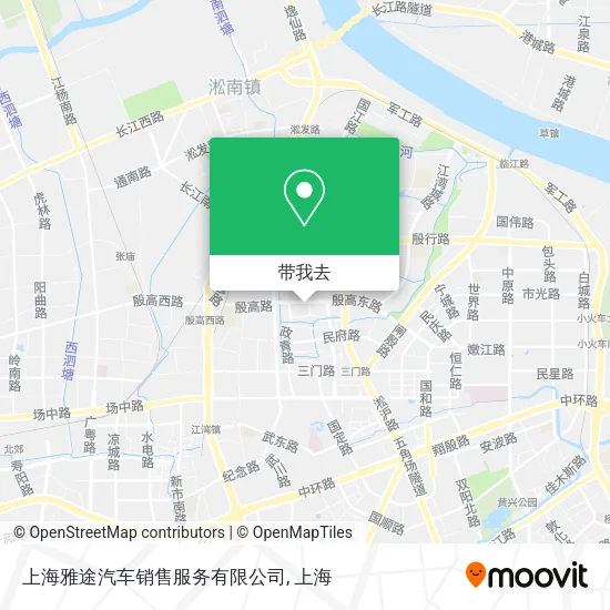 上海雅途汽车销售服务有限公司地图