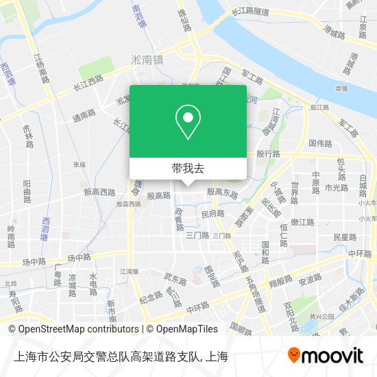 上海市公安局交警总队高架道路支队地图