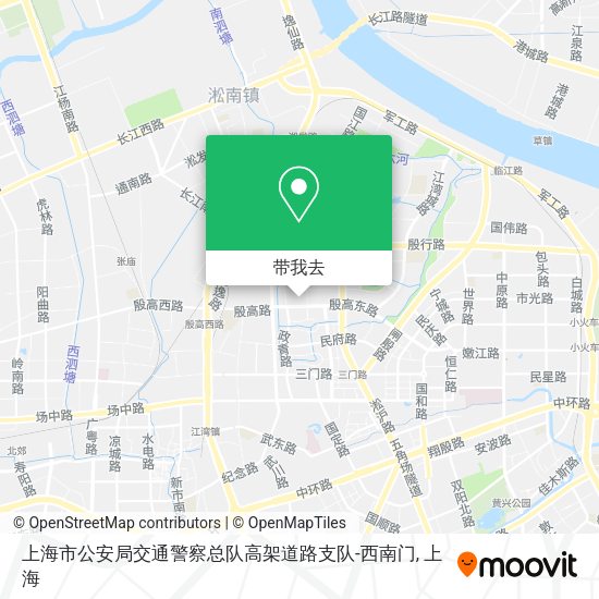 上海市公安局交通警察总队高架道路支队-西南门地图