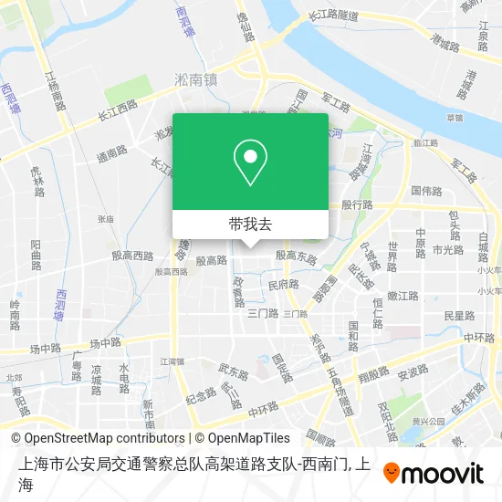 上海市公安局交通警察总队高架道路支队-西南门地图