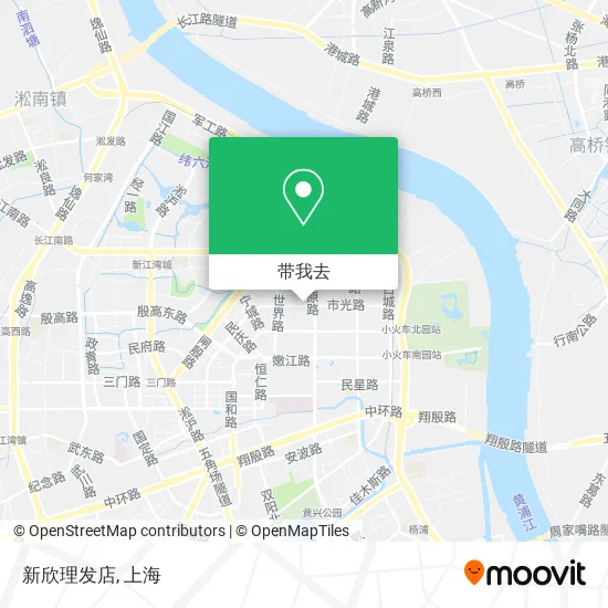 新欣理发店地图