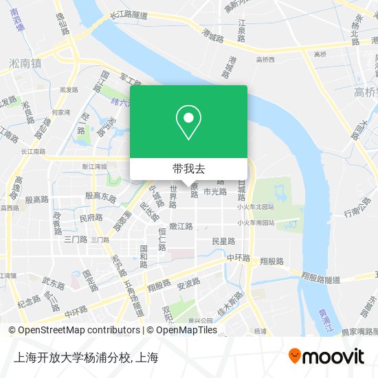 上海开放大学杨浦分校地图
