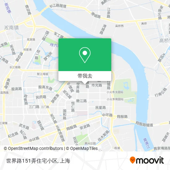世界路151弄住宅小区地图