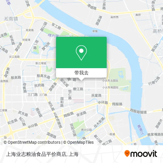上海业志粮油食品平价商店地图