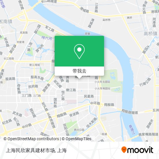 上海民欣家具建材市场地图