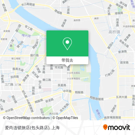 爱尚连锁旅店(包头路店)地图