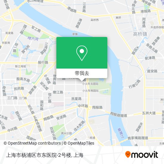 上海市杨浦区市东医院-2号楼地图