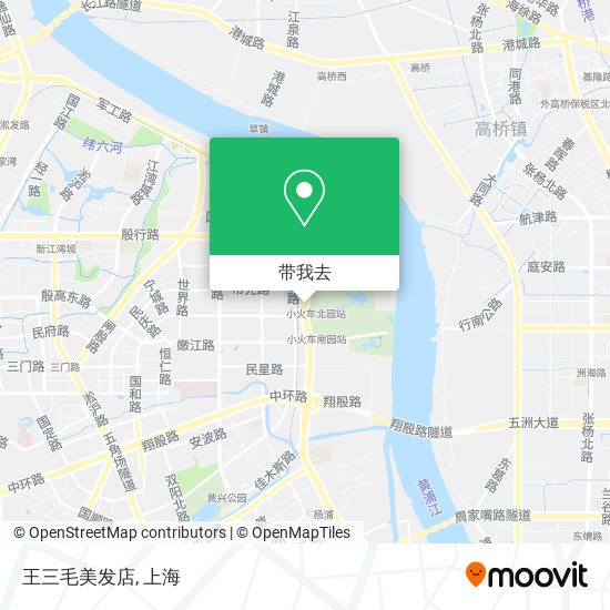 王三毛美发店地图