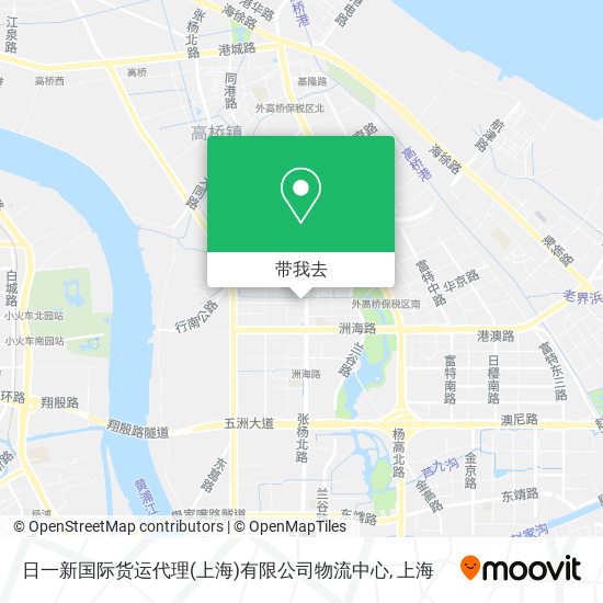 日一新国际货运代理(上海)有限公司物流中心地图