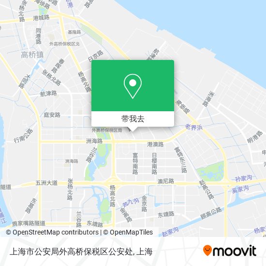 上海市公安局外高桥保税区公安处地图