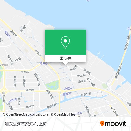 浦东运河黄家湾桥地图