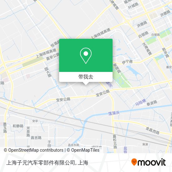 上海子元汽车零部件有限公司地图