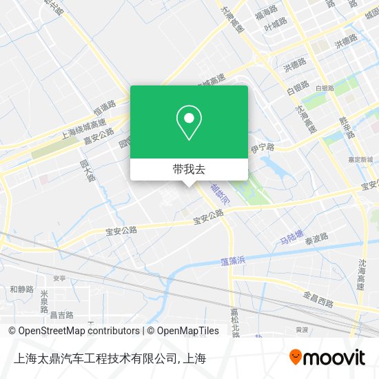 上海太鼎汽车工程技术有限公司地图