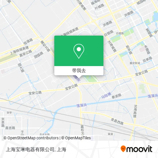 上海宝琳电器有限公司地图