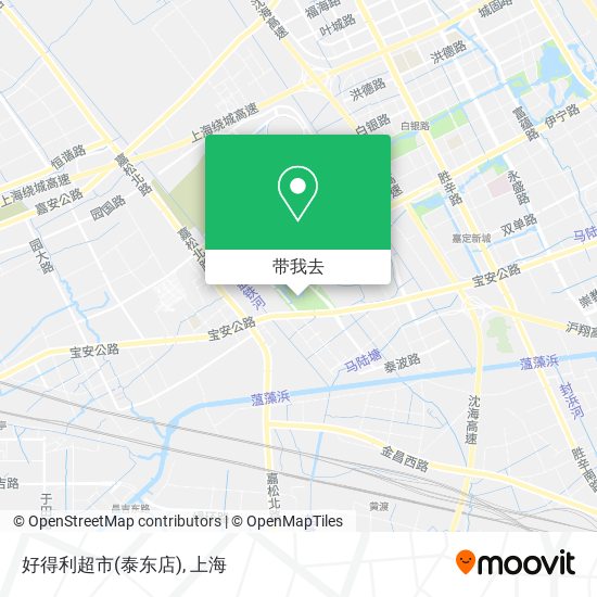 好得利超市(泰东店)地图