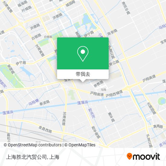 上海胜北汽贸公司地图