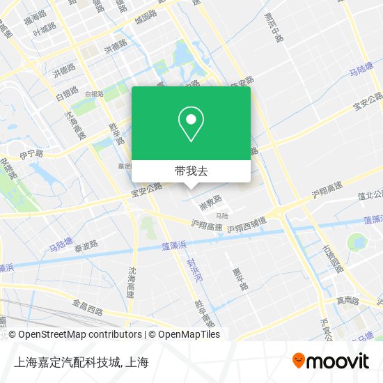 上海嘉定汽配科技城地图