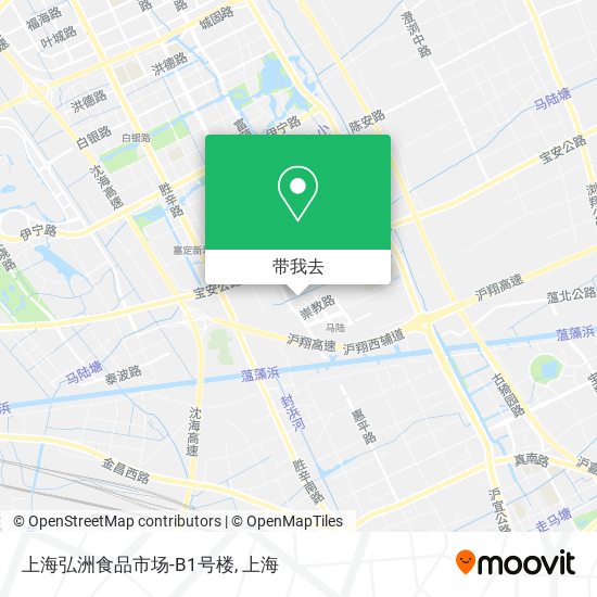 上海弘洲食品市场-B1号楼地图