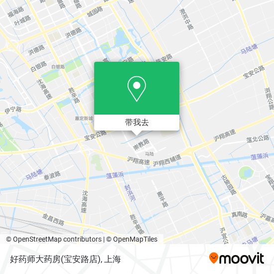 好药师大药房(宝安路店)地图
