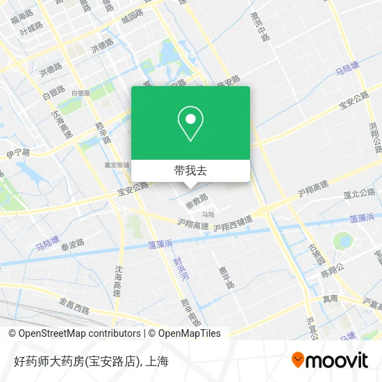 好药师大药房(宝安路店)地图