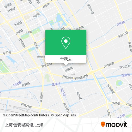 上海包装城宾馆地图