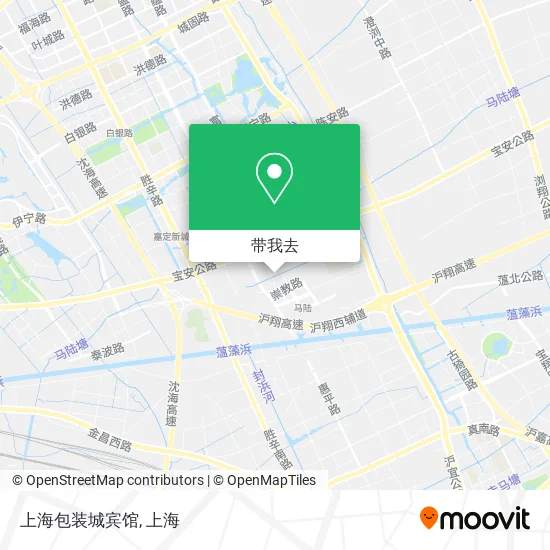 上海包装城宾馆地图