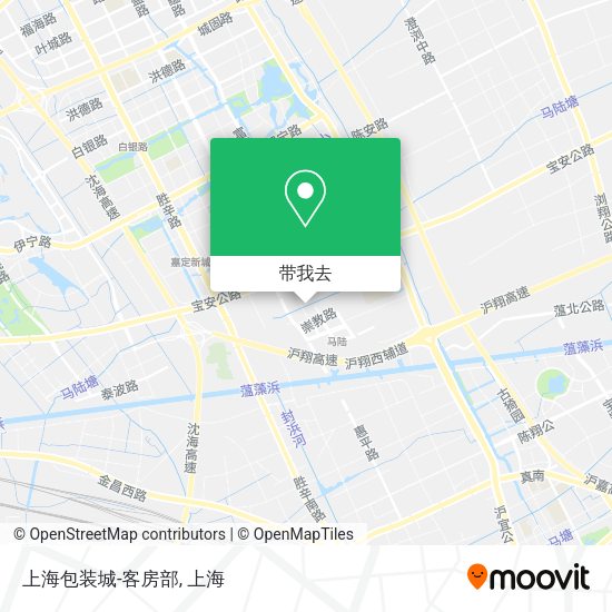 上海包装城-客房部地图