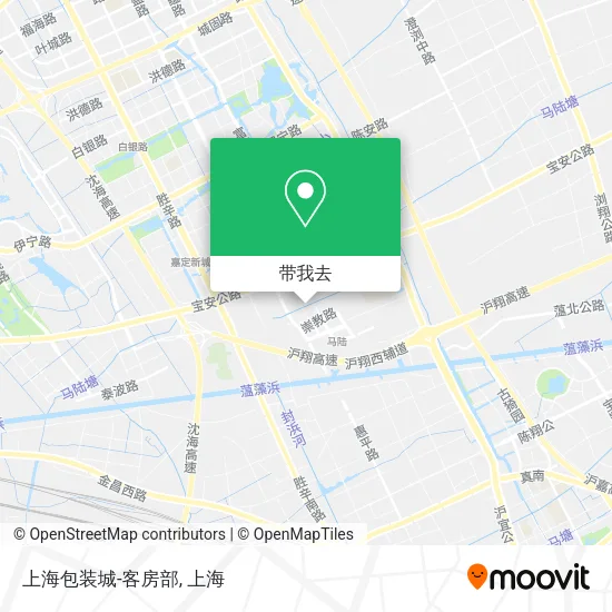 上海包装城-客房部地图