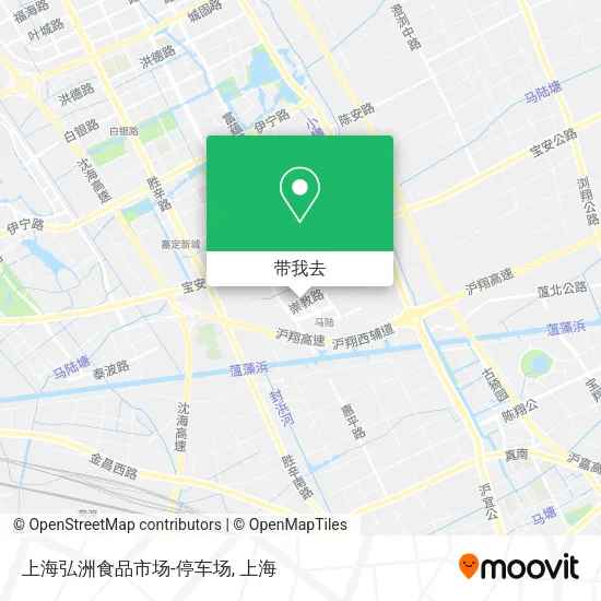 上海弘洲食品市场-停车场地图