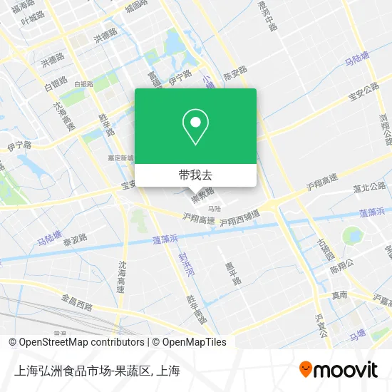 上海弘洲食品市场-果蔬区地图