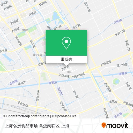 上海弘洲食品市场-禽蛋肉联区地图