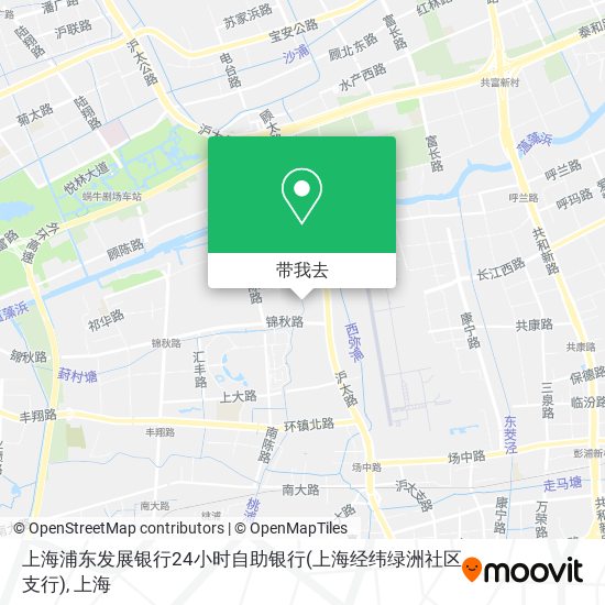 上海浦东发展银行24小时自助银行(上海经纬绿洲社区支行)地图