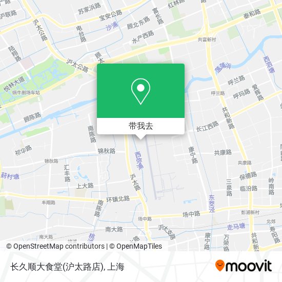长久顺大食堂(沪太路店)地图