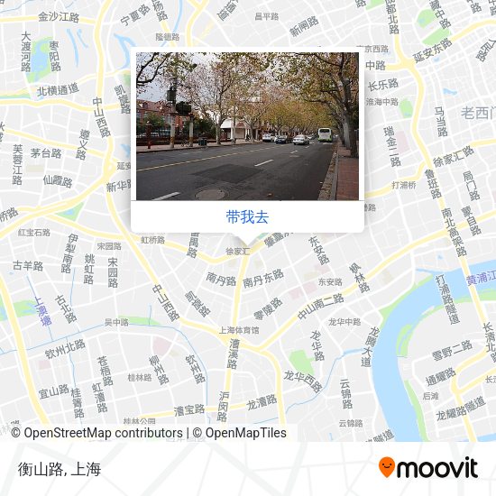 衡山路地图