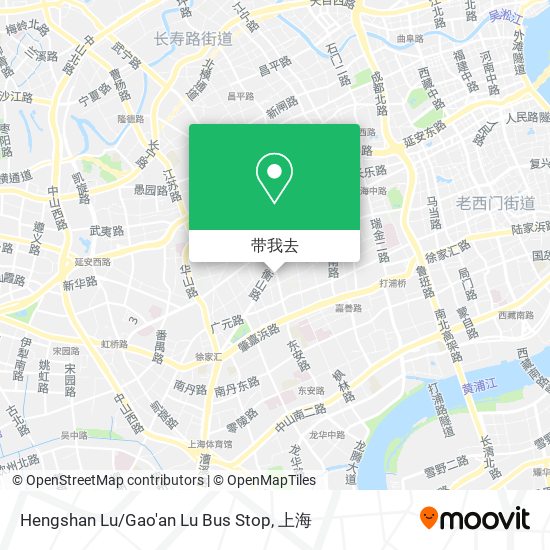 Hengshan Lu/Gao'an Lu Bus Stop地图