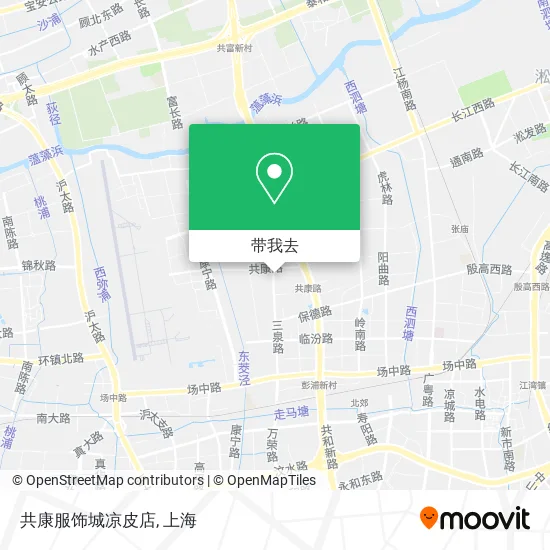 共康服饰城凉皮店地图