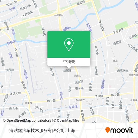 上海贴鑫汽车技术服务有限公司地图