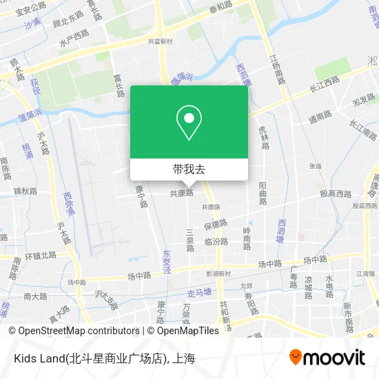 Kids Land(北斗星商业广场店)地图