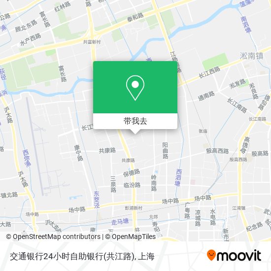 交通银行24小时自助银行(共江路)地图